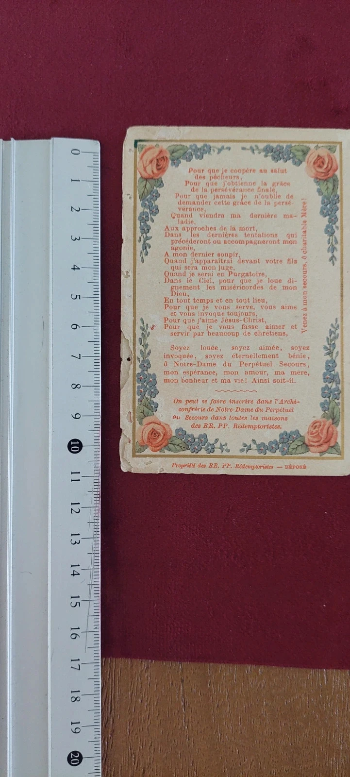 Image pieuse ancienne - Livret Litanies Notre-Dame du Perpétuel Secours XIXe – photo 4